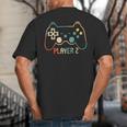 Matching Gamer Tee For Dad Mom & Kids Player 123 Big And Tall Men's T-Shirt Back Print