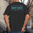 Men Boy Dad Est 2026 Newborn Daddy Father Baby Boy Son Big And Tall Men's T-Shirt Back Print