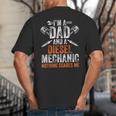 For Men Father's Day Halloween Diesel Mechanic Dad Big And Tall Men's T-Shirt Back Print