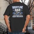 For Men Freestyle Wrestling Dad Big And Tall Men's T-Shirt Back Print