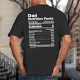 Miftees Fathers Day Tees Dad Nutrition Facts Big And Tall Men's T-Shirt Back Print