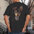 Miniature Pinscher Shirt Dog Mom Dad Tshirt Love Puppy Pet Big And Tall Men's T-Shirt Back Print