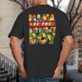 Mom And Dad Mama Birthday Boy Building Bricks Family Party Big And Tall Men's T-Shirt Back Print Mom And Dad Mama Birthday Boy Building Bricks Family Party Big And Tall Men's T-Shirt Back Print