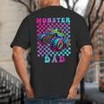 Monster Truck Dad Family Matching Shirt Truck Lovers Big And Tall Men's T-Shirt Back Print