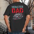 Monster Truck Dad Father's Day Men Big And Tall Men's T-Shirt Back Print Monster Truck Dad Father's Day Men Big And Tall Men's T-Shirt Back Print