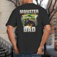Monster Truck Dad Monster Truck Are My Jam Adults Kids Big And Tall Men's T-Shirt Back Print