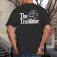 Monster Truck Jam Truckfather Dad Father UTE Pickup Big And Tall Men's T-Shirt Back Print