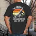 Motorcycle Dad Dirt Bike Shirt Motocross Riding Buddies Big And Tall Men's T-Shirt Back Print