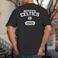 NBA Boston Celtics Dad Arched Team Logo Big And Tall Men's T-Shirt Back Print NBA Boston Celtics Dad Arched Team Logo Big And Tall Men's T-Shirt Back Print
