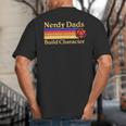Nerdy Dads Dice For Tabletop RPG New Father Big And Tall Men's T-Shirt Back Print