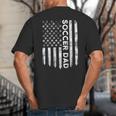 New First Time Dad To Be Symbol Tools Soccer Daddy DA1 Big And Tall Men's T-Shirt Back Print