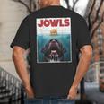 Newfoundland Dog Newfie Lab Jowls Burger Dog Mom Dad Big And Tall Men's T-Shirt Back Print
