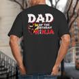 Ninja Birthday Party Dad Of The Birthday Ninja Small Big And Tall Men's T-Shirt Back Print