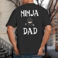 Ninja Dad Tshirt Ninja Shirt Ninja Tshirts Father Big And Tall Men's T-Shirt Back Print