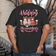 Norwegian Forest Cat Happy Meowentines Valentine Dad Mom Big And Tall Men's T-Shirt Back Print