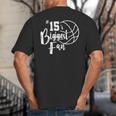 Number 15's Biggest Fan Shirt Basketball Player Mom Dad Big And Tall Men's T-Shirt Back Print