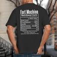 Nutrion Facts Fart Machine Dad Jokes Farting Humor Big And Tall Men's T-Shirt Back Print