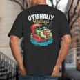 O'Fishally Retired Fishing Retirement Fisherman Dad Big And Tall Men's T-Shirt Back Print