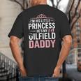 Oilfield Dad Oilfeild My Daddy Works In The Oilfield Big And Tall Men's T-Shirt Back Print