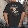 Old Buzzard Bird Old Man Grandpa Recliner Dads Joke Big And Tall Men's T-Shirt Back Print