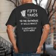 Outhouse Dad Guy Pun Humor Redneck Potty Joke Gag Big And Tall Men's T-Shirt Back Print