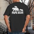 Papa Bear Two Cubs Shirt Daddy Bear Twin Tshirt Papa 2 Kids Big And Tall Men's T-Shirt Back Print Papa Bear Two Cubs Shirt Daddy Bear Twin Tshirt Papa 2 Kids Big And Tall Men's T-Shirt Back Print