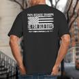 Papa Because Grandpa Is For Old Guys Dad Father Saying Big And Tall Men's T-Shirt Back Print