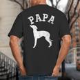 Papa ITALIAN GREYHOUND For Dad Big And Tall Men's T-Shirt Back Print