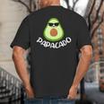 Papacado Avocado Dad Daddy Father's Day Big And Tall Men's T-Shirt Back Print