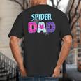 Parents Mom Spider Dad Matching Family Birthday Big And Tall Men's T-Shirt Back Print