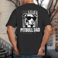 Pitbull Dad Men Pitbull Lover For Dog Dad American Flag Big And Tall Men's T-Shirt Back Print Pitbull Dad Men Pitbull Lover For Dog Dad American Flag Big And Tall Men's T-Shirt Back Print