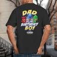 PJ Masks Group Shot Dad Of The Birthday Boy Logo Big And Tall Men's T-Shirt Back Print