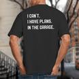 Plans In The Garage Men Car Mechanics Fathers Day Dad Big And Tall Men's T-Shirt Back Print