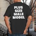 Plus Size Male Model Fat Guy Or Dad BOD Big And Tall Men's T-Shirt Back Print
