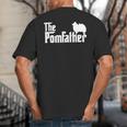 Pomeranian Father Dad The Pom Father Dog Lover Small Big And Tall Men's T-Shirt Back Print
