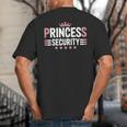 Princess Security Boys Big Brother Vintage Birthday Dad Mom Big And Tall Men's T-Shirt Back Print