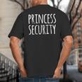 Princess Security Halloween Costume Dad Men Matching Easy Small Big And Tall Men's T-Shirt Back Print Princess Security Halloween Costume Dad Men Matching Easy Small Big And Tall Men's T-Shirt Back Print