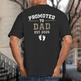 Promoted To Dad Est 2026 For Men Fathers Matching Big And Tall Men's T-Shirt Back Print