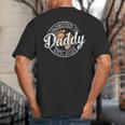 Promoted To Daddy Est 2026 Stamp First Time Dad To Be Big And Tall Men's T-Shirt Back Print