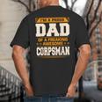 Proud Dad Of Awesome Corpsman Father's Day Big And Tall Men's T-Shirt Back Print
