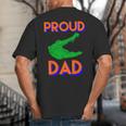 Proud Dad Of A Gator Unique Idea For Fathers Day Big And Tall Men's T-Shirt Back Print