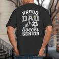 Proud Dad Of a Soccer Senior Class Of 2026 Graduation Big And Tall Men's T-Shirt Back Print