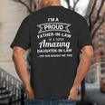 Proud Father In Law Shirt Dad Fathers Day Ideas Big And Tall Men's T-Shirt Back Print Proud Father In Law Shirt Dad Fathers Day Ideas Big And Tall Men's T-Shirt Back Print