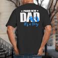 Proud New Dad It's A Boy Big And Tall Men's T-Shirt Back Print