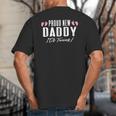 Proud New Dad It's Twins Girl Baby Announcement Father's Day Big And Tall Men's T-Shirt Back Print