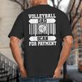 Proud Volleyball Dad Father's Day Big And Tall Men's T-Shirt Back Print