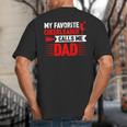 Red Cheer Dad Family Father Cheerleader Squad Big And Tall Men's T-Shirt Back Print Red Cheer Dad Family Father Cheerleader Squad Big And Tall Men's T-Shirt Back Print