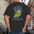 Red-Lored Amazon Parrot Aaaa Cute Pet Bird Mom Dad Big And Tall Men's T-Shirt Back Print