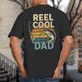 Reel Cool Dad Fathers Day Fishing Outdoors Big And Tall Men's T-Shirt Back Print