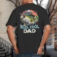Reel Cool Dad Fishing Vintage Retro Father's Day Big And Tall Men's T-Shirt Back Print